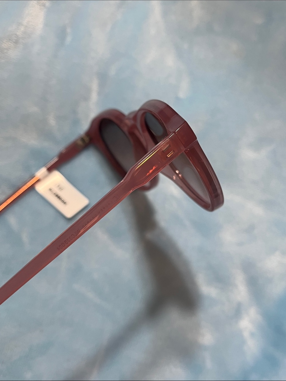 NEW Round Women's LC Lauren Conrad Sunglasses, salmon / pink frame LYLE - Picture 6 of 8